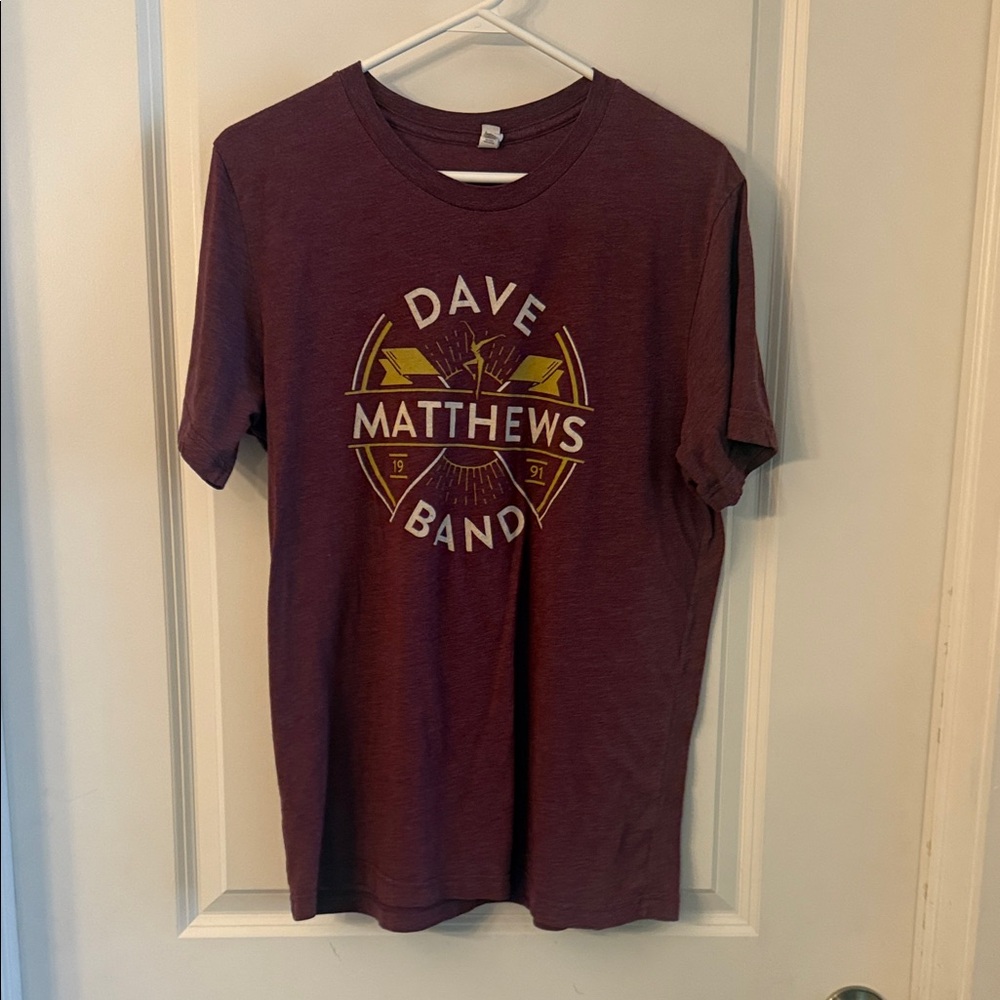 Dave Matthew’s Band Maroon Short Sleeve Tee